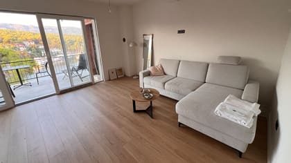 Ausziehbares Schlafsofa im Wohnzimmer